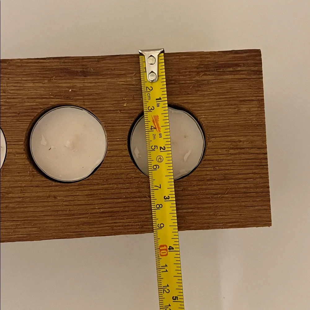 Wooden Tealight Candle Holder. Handmade. NWOT